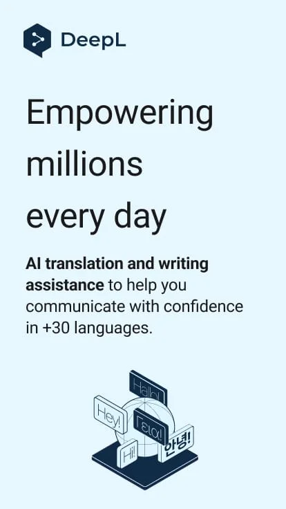 DeepL: translate & write Screenshot 1