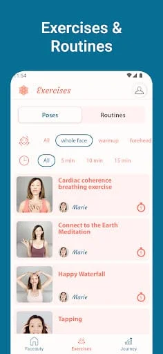 Faceauty: Face Yoga Exercise Screenshot 2