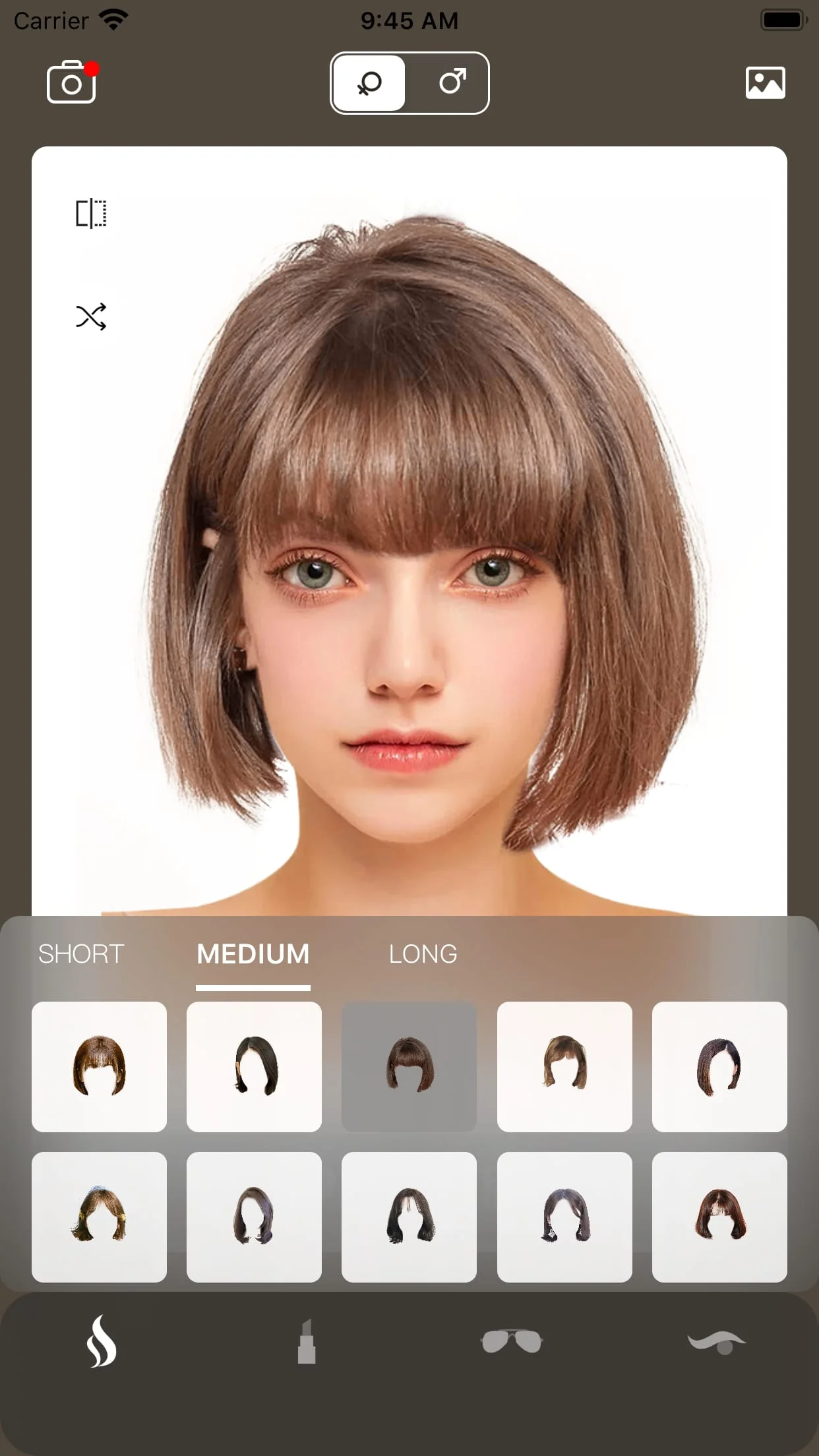 Hairstyle Try On AI・Bangs・Wigs Screenshot 1