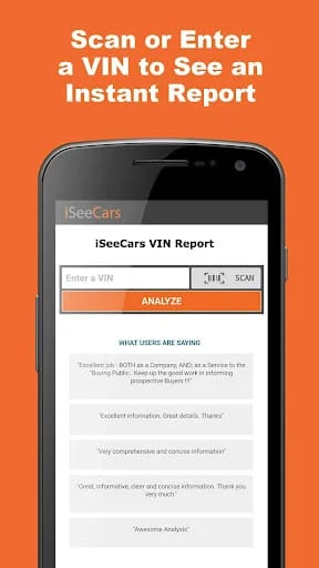VIN Report for Used Cars Screenshot 1