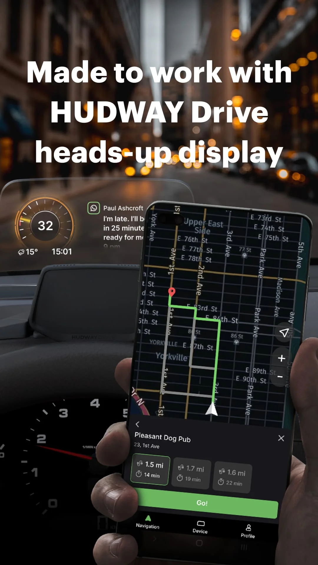 HUDWAY Drive: HUD for any car Screenshot 1