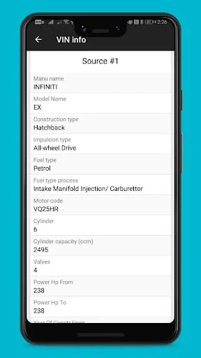 VIN info - free vin decoder fo Screenshot 3