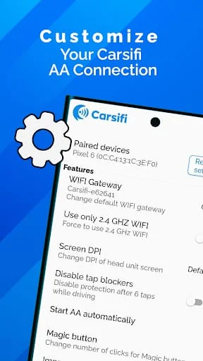 Carsifi Wireless Android Auto Screenshot 2