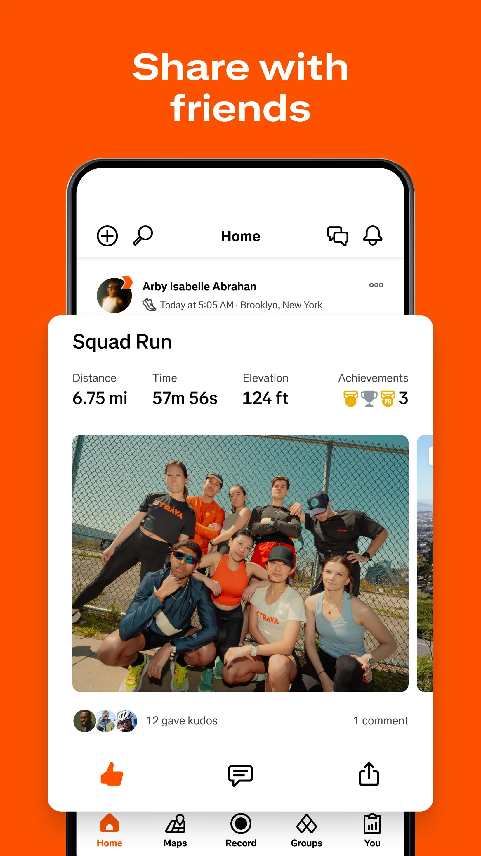 Strava: Run, Bike, Hike Screenshot 2