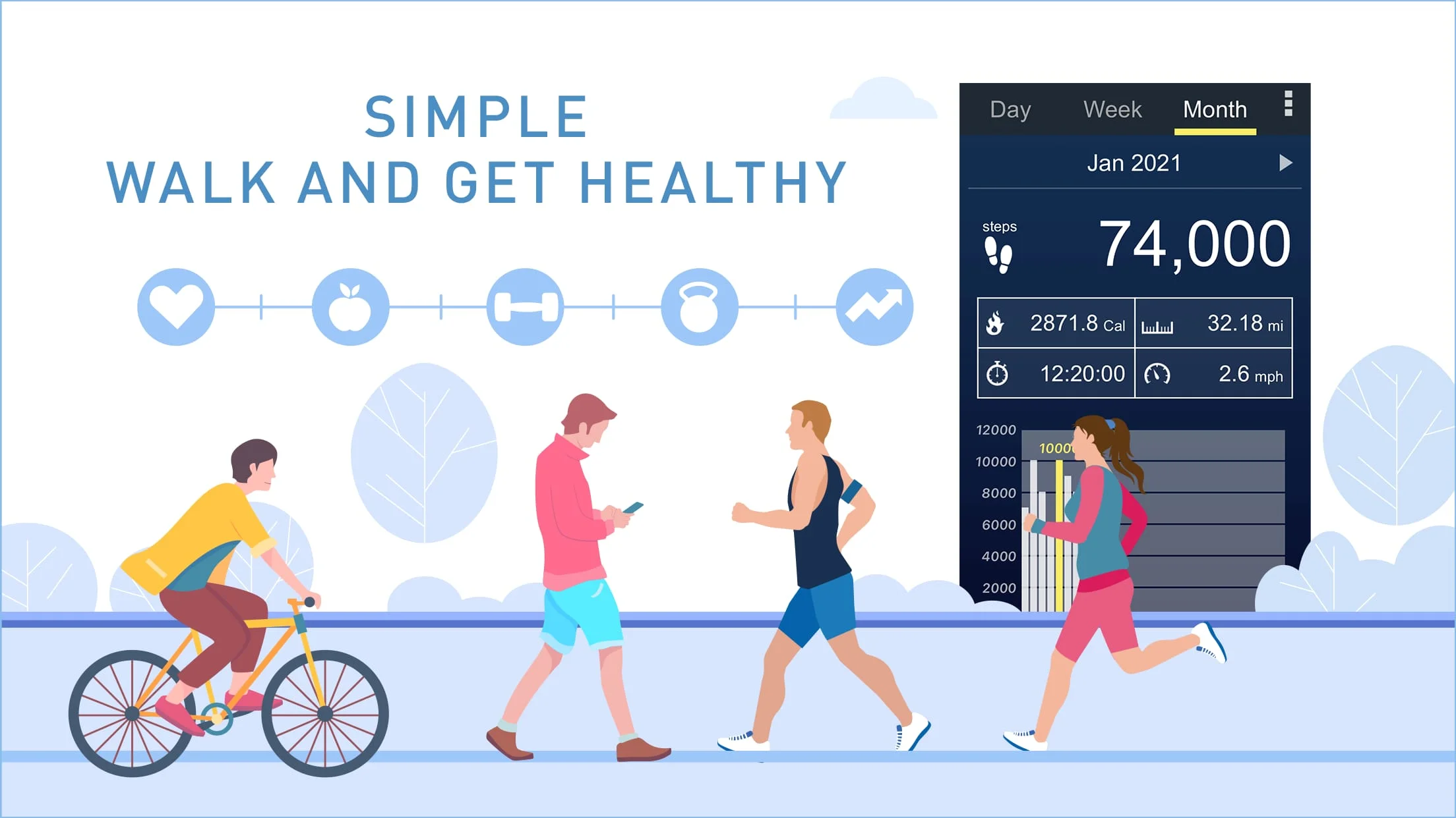 Pedometer - Step Counter App Screenshot 2