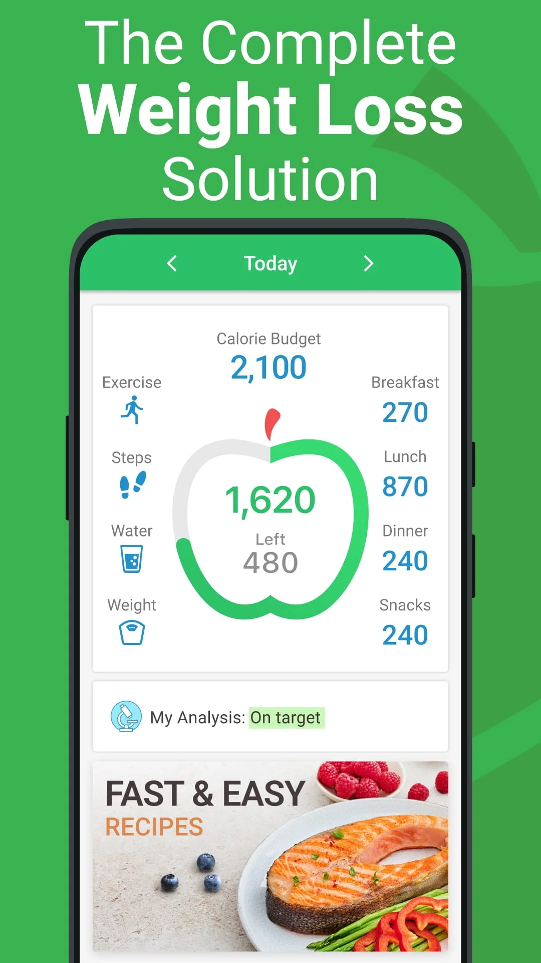 Calorie Counter - MyNetDiary Screenshot 1