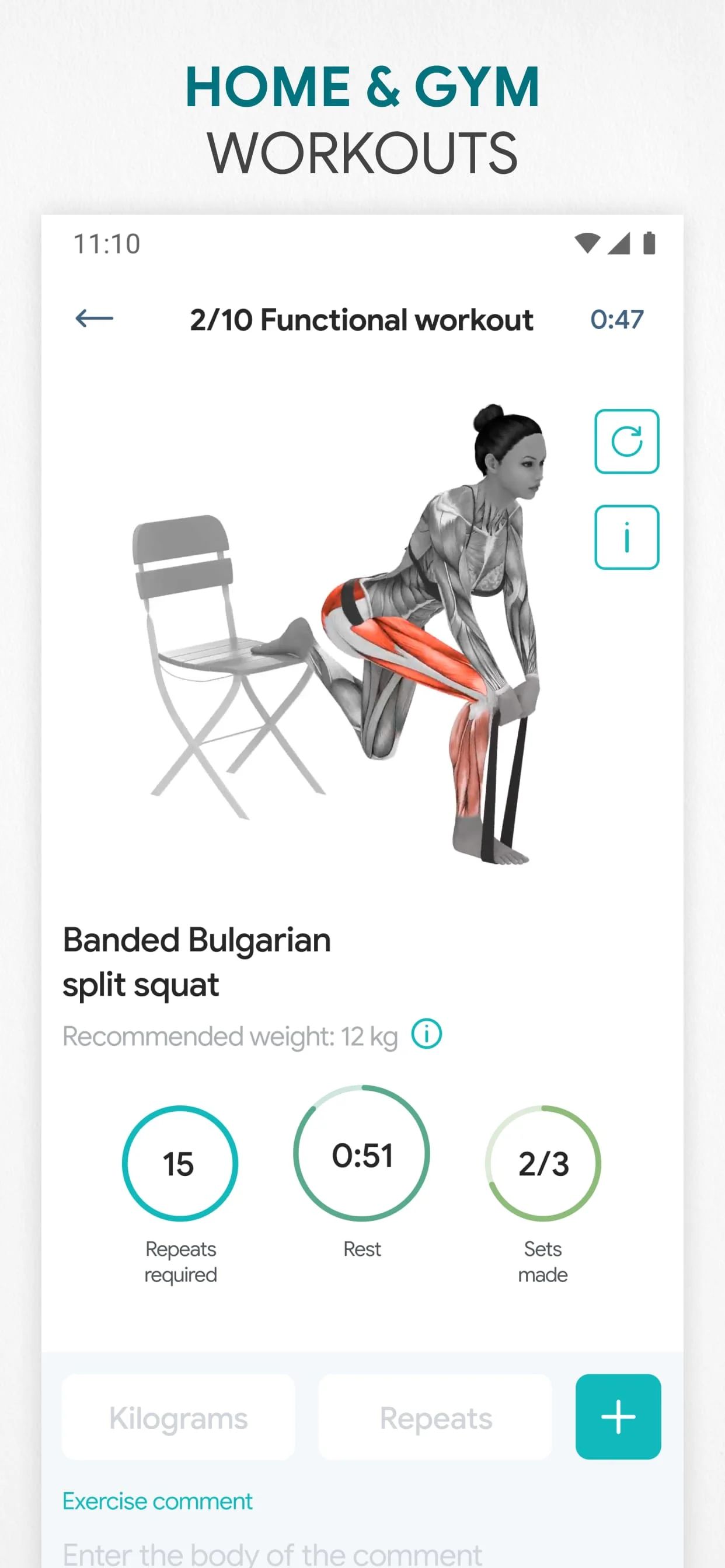 Fitness App: Gym Workout Plan Screenshot 2