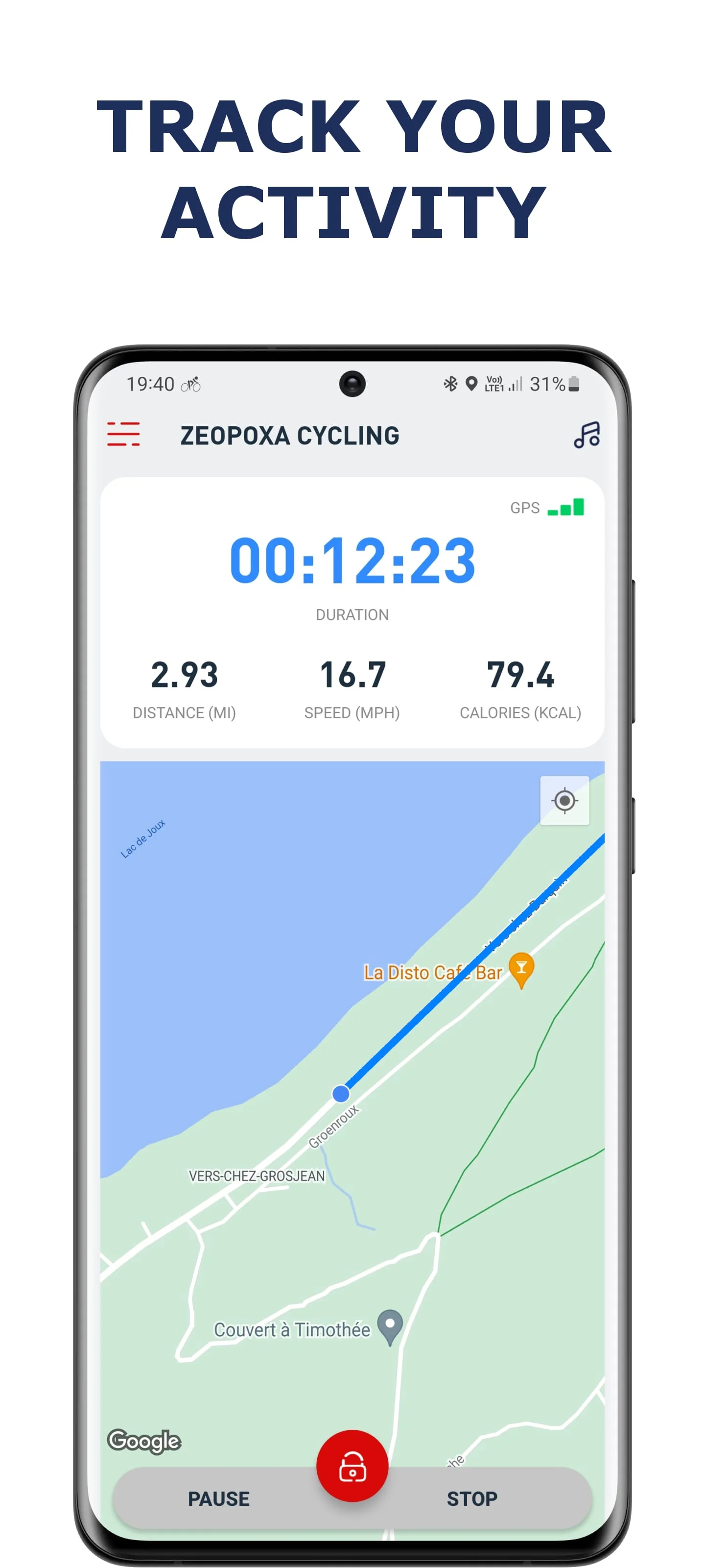 Cycling app — Bike Tracker Screenshot 1