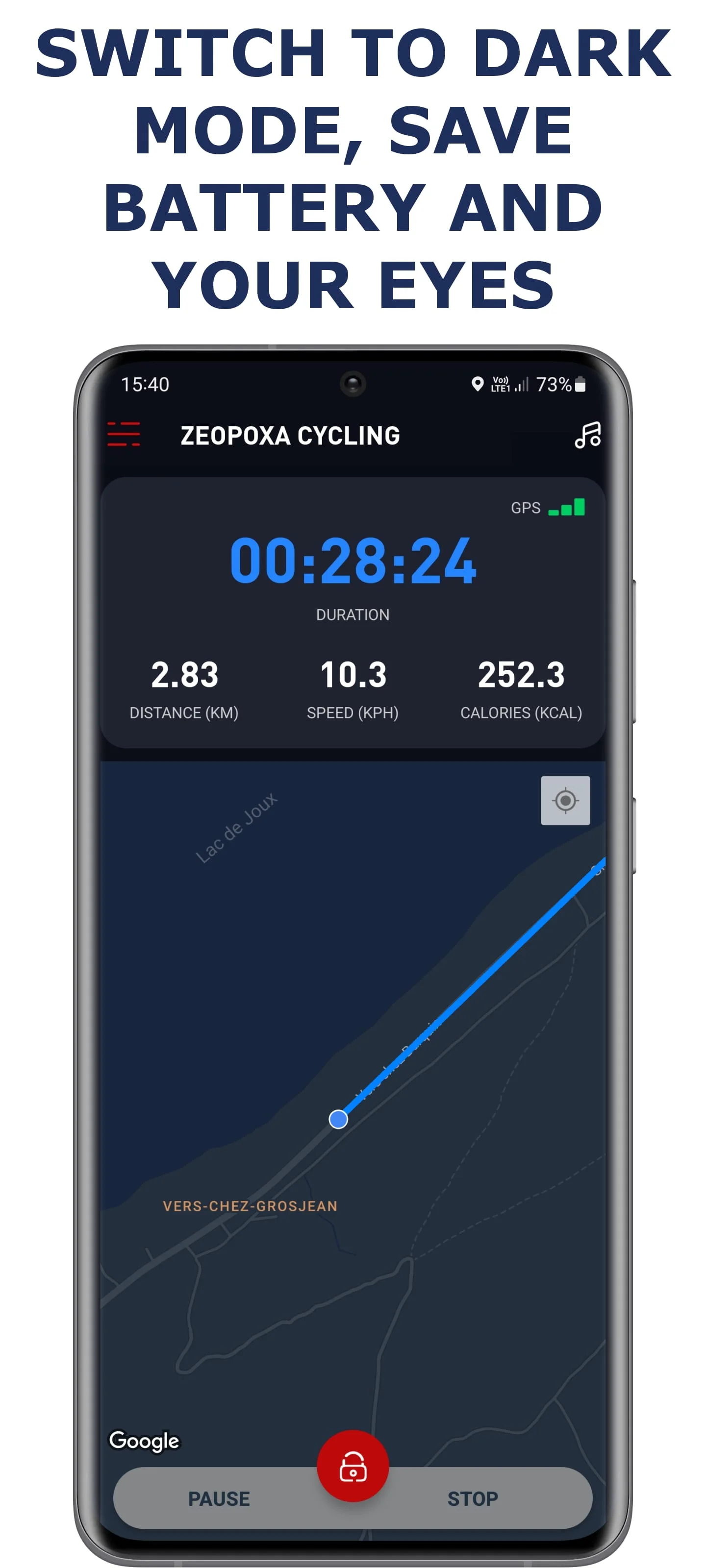 Cycling app — Bike Tracker Screenshot 2