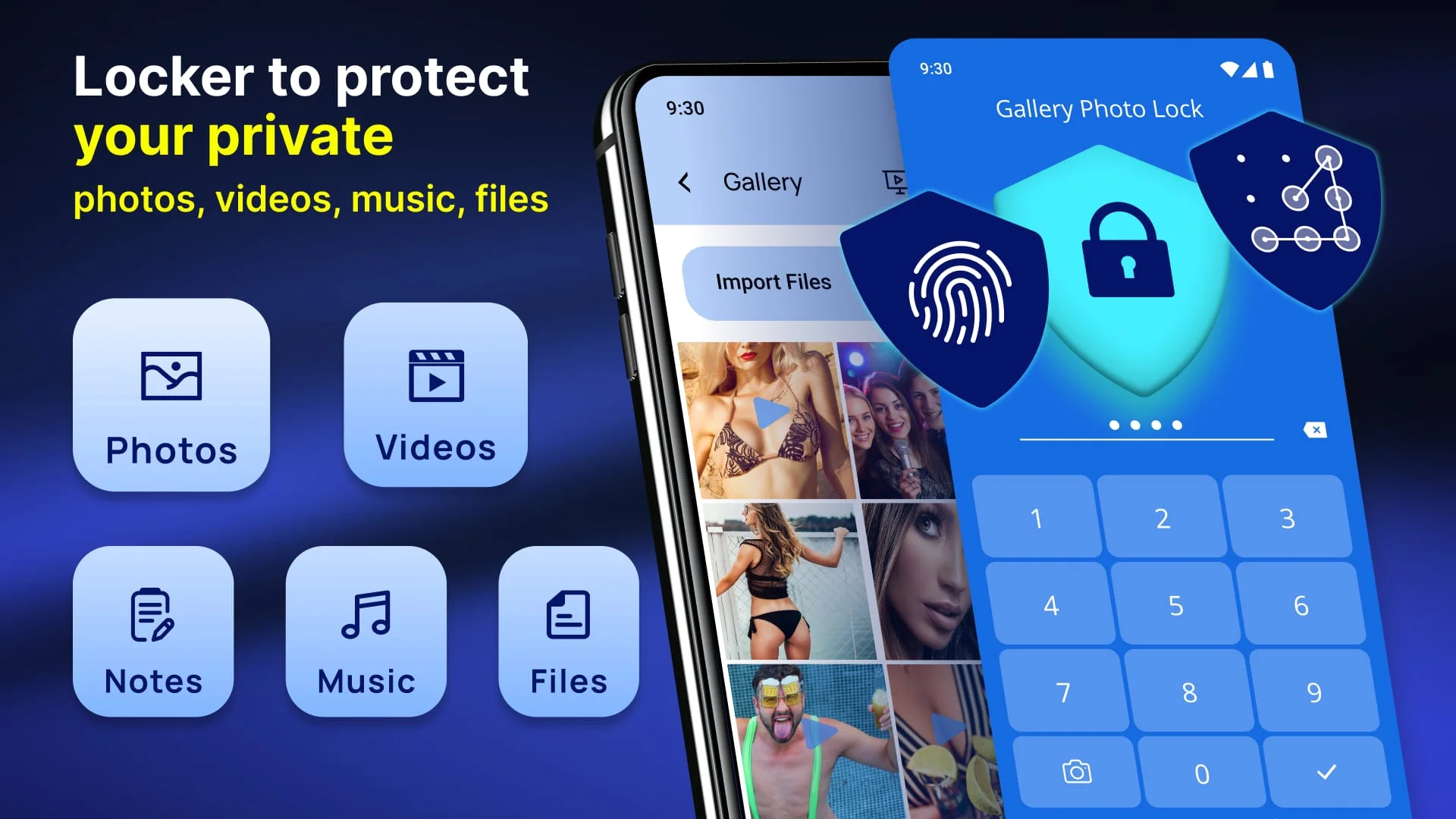 Photo Lock App - Hide Pictures Screenshot 1