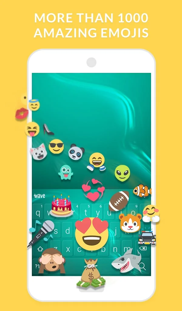 Wave Animated Keyboard Emoji Screenshot 3