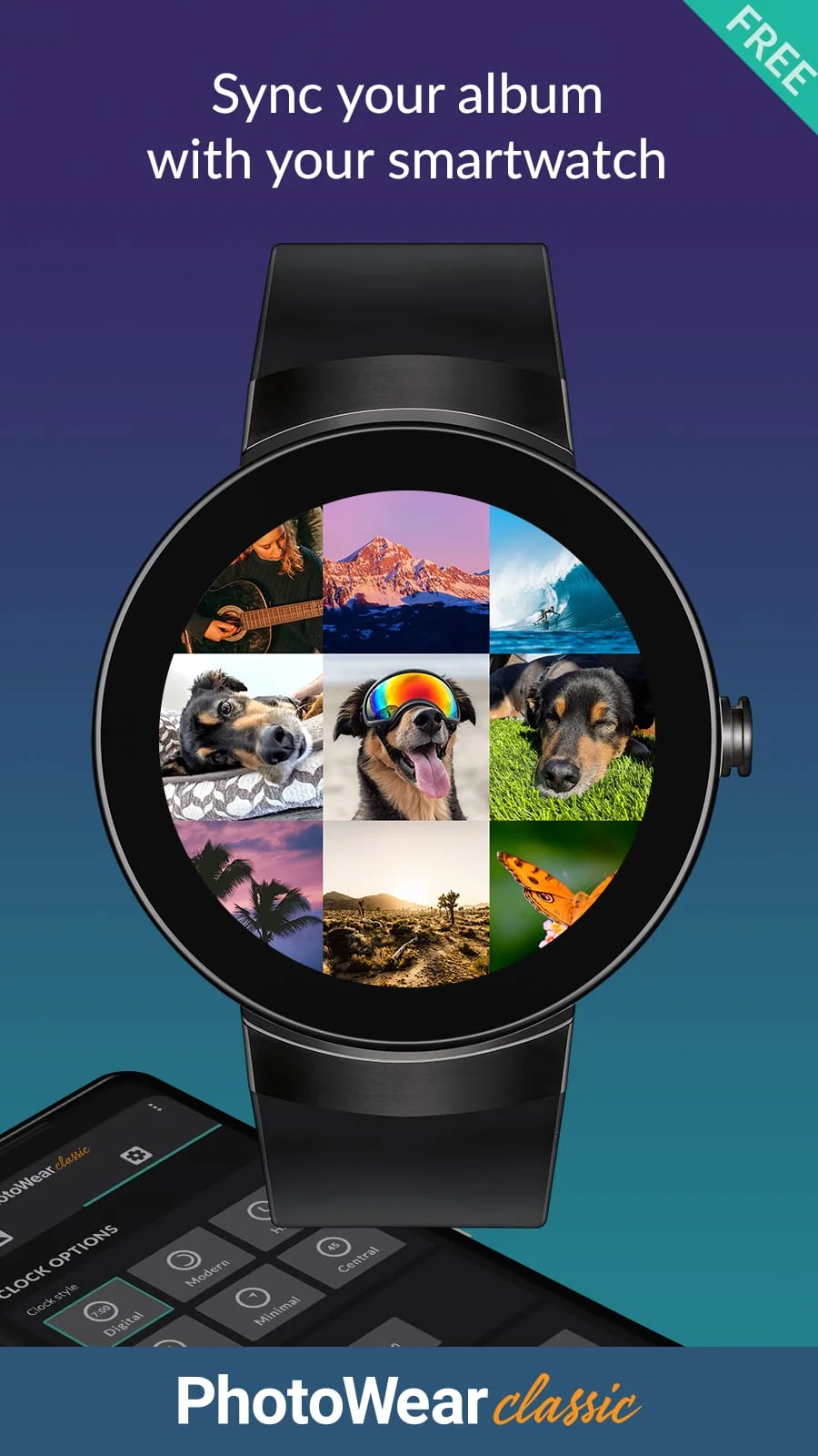 PhotoWear Classic Watch Face Screenshot 4