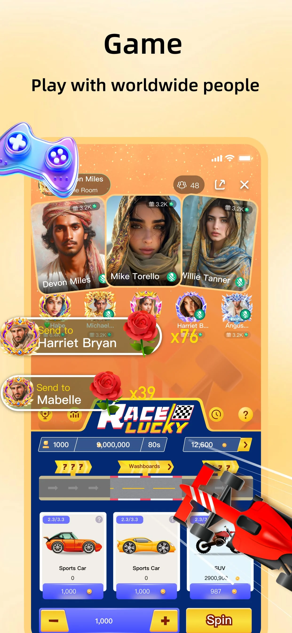 Gemgala - Party & Chat & Games Screenshot 3