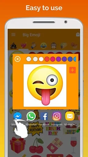 Big Emoji sticker for WhatsApp Screenshot 3