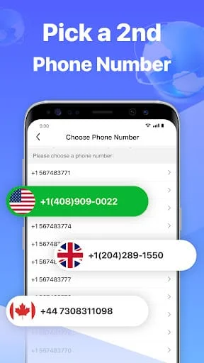 Second Number for Call & Text Screenshot 1