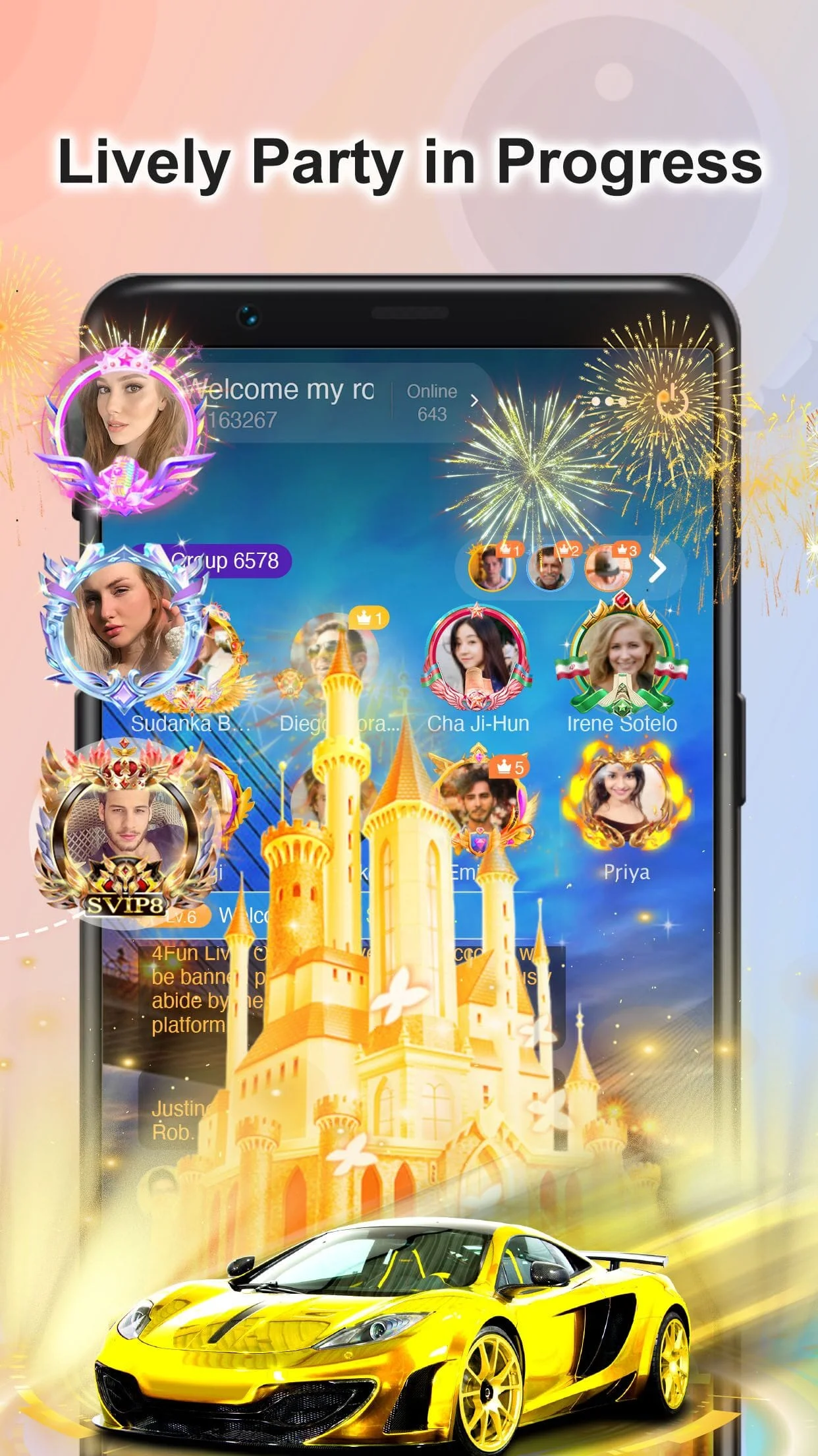 4Fun lite - Group Voice Chat Screenshot 2