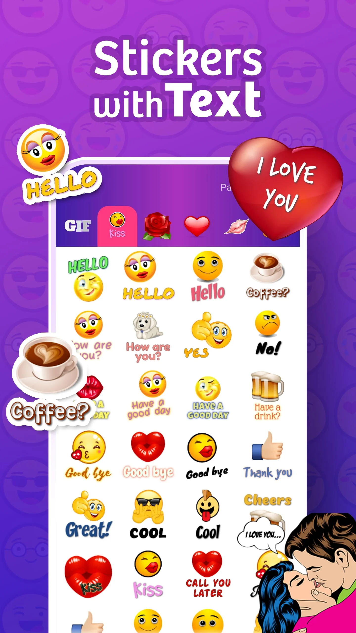 WhatsLov Stickers (WASticker) Screenshot 1