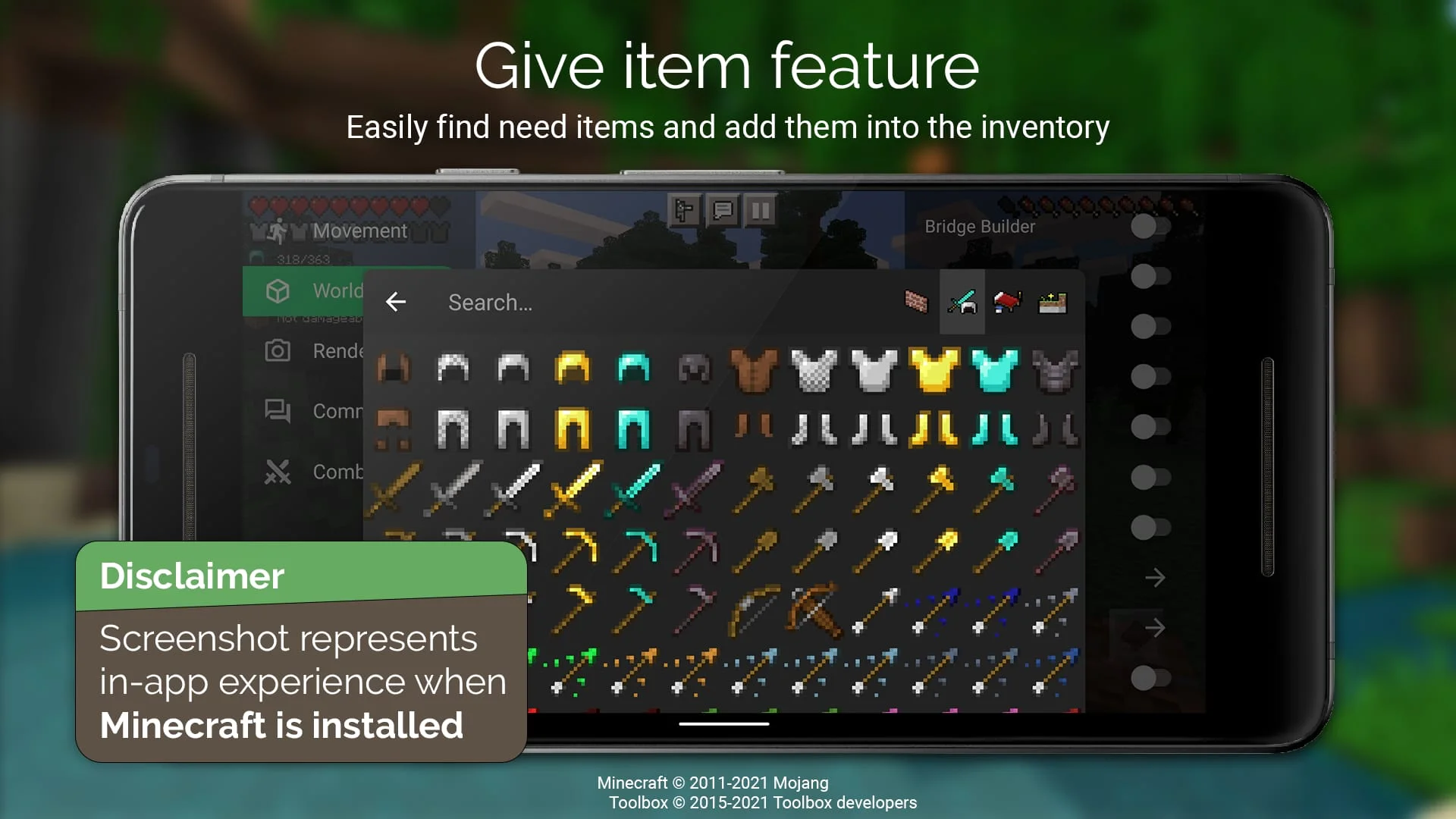 Toolbox for Minecraft: PE Screenshot 3