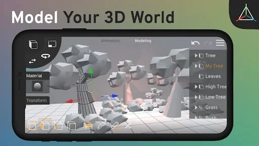 Prisma3D - Modeling, Animation Screenshot 1