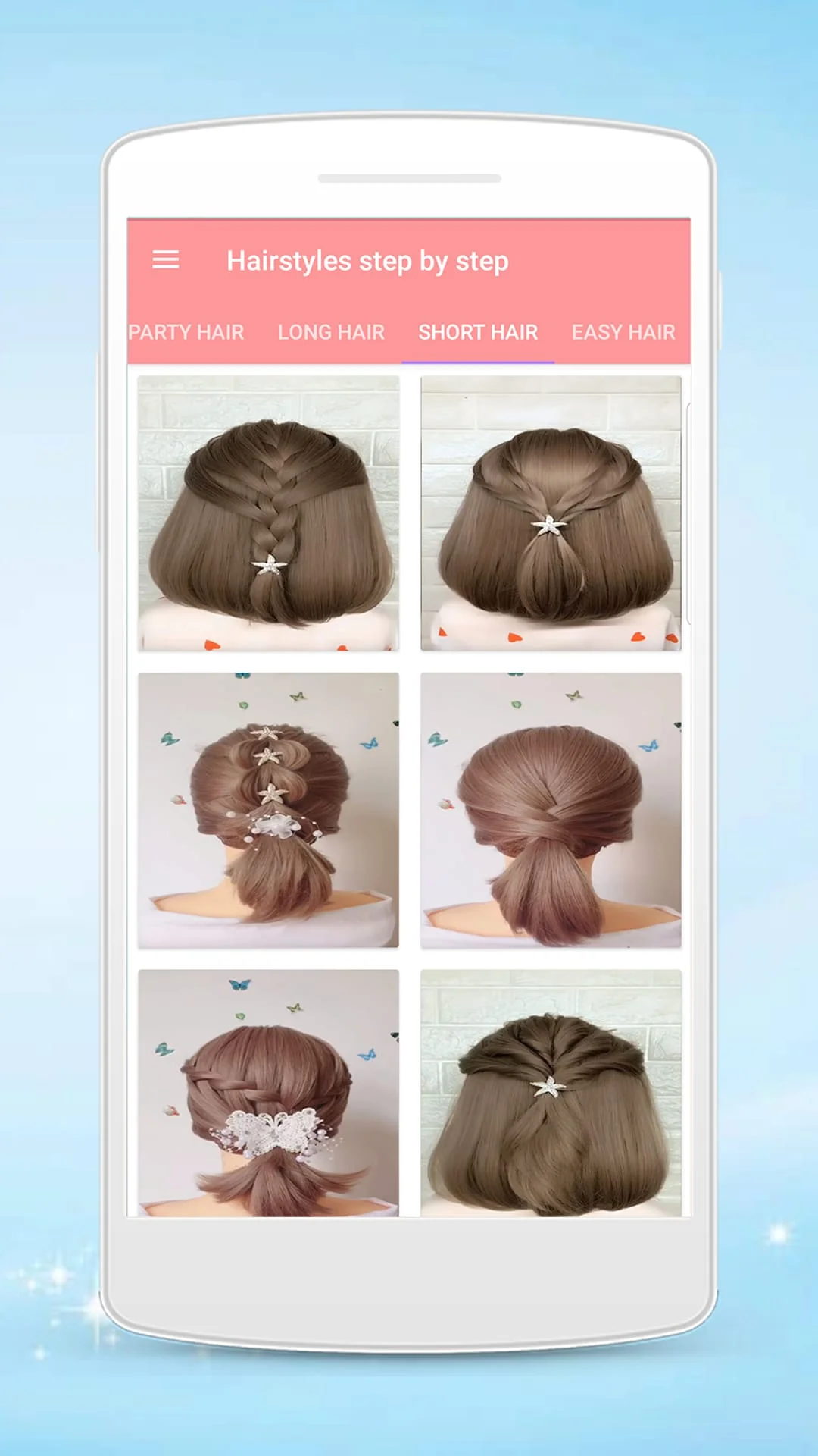 Hairstyles step by step Screenshot 2