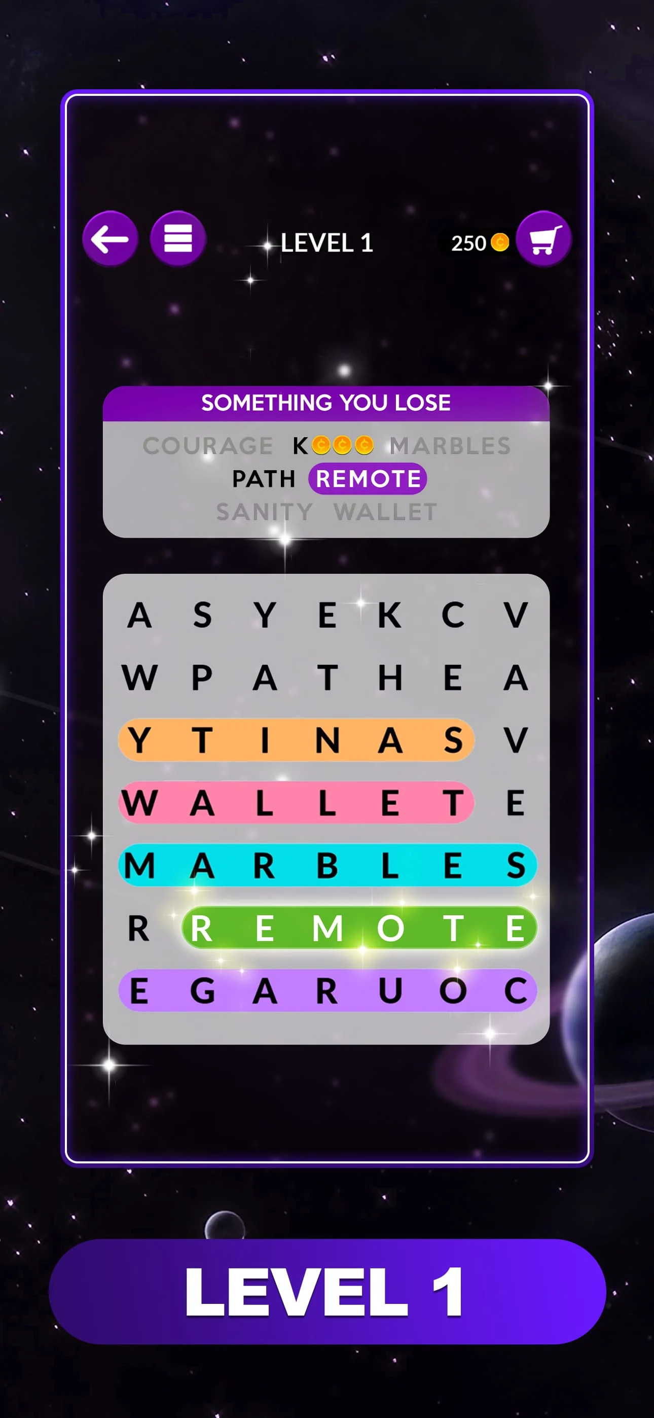 Wordscapes Search: Word Games Screenshot 1