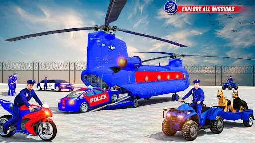 Police Transport Car Parking Screenshot 1