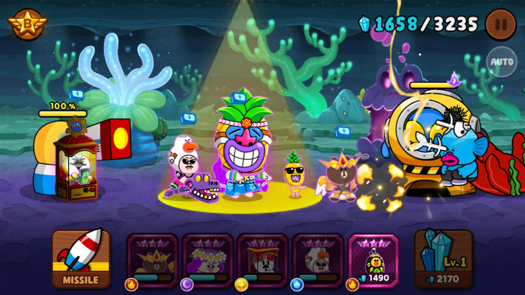 LINE Rangers: Brown-Cony Wars! Screenshot 1