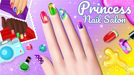 Nail Salon Game Girls Nail art Screenshot 4