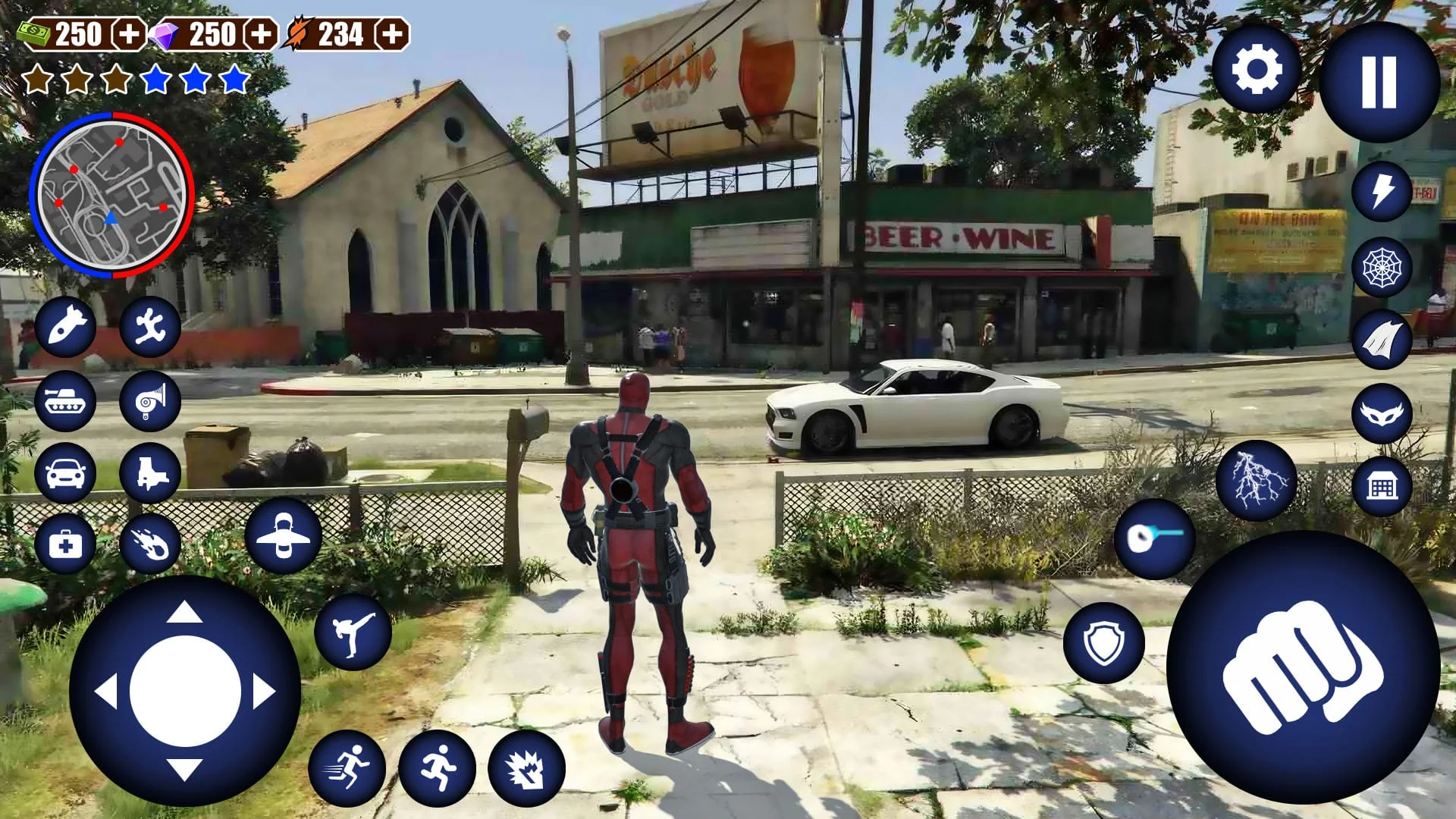 Miami Rope Hero Spider Game 2 Screenshot 1